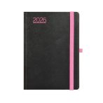 TOPTIMER Naptár, tervező, A5, napi, TOPTIMER, "Nero", fekete-pink TOPTIMER Naptár, tervező, A5, napi, TOPTIMER, "Nero", fekete-pink