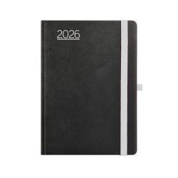 TOPTIMER Naptár, tervező, A5, napi, TOPTIMER, "Nero", fekete-szürke TOPTIMER Naptár, tervező, A5, napi, TOPTIMER, "Nero", fekete-szürke