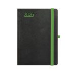 TOPTIMER Naptár, tervező, A5, napi, TOPTIMER, "Nero", fekete-zöld TOPTIMER Naptár, tervező, A5, napi, TOPTIMER, "Nero", fekete-zöld
