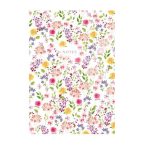 TOPTIMER Jegyzetfüzet, A5, vonalas, 96 lap, TOPTIMER "Notes", fehér virágos TOPTIMER Jegyzetfüzet, A5, vonalas, 96 lap, TOPTIMER "Notes", fehér virágos