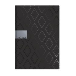 TOPTIMER Jegyzetfüzet, A5, vonalas, 96 lap, TOPTIMER "Notes", fekete gyémánt TOPTIMER Jegyzetfüzet, A5, vonalas, 96 lap, TOPTIMER "Notes", fekete gyémánt