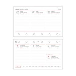 SATURNUS Kalendárium betét, tervező, heti, "S", SATURNUS, fehér 2026 SATURNUS Kalendárium betét, tervező, heti, "S", SATURNUS, fehér 2026