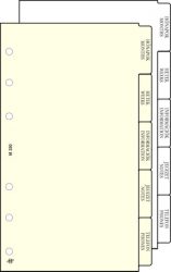 SATURNUS Kalendárium betét, elválasztólap, "S", SATURNUS, chamois SATURNUS Kalendárium betét, elválasztólap, "S", SATURNUS, chamois