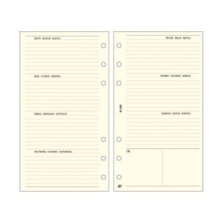 SATURNUS Kalendárium betét, heti tervező bianco, "S", SATURNUS, chamois SATURNUS Kalendárium betét, heti tervező bianco, "S", SATURNUS, chamois