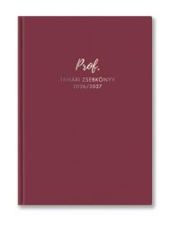 TOPTIMER Tanári zsebkönyv, 2026/2027 tanév, A5, heti, TOPTIMER, málna