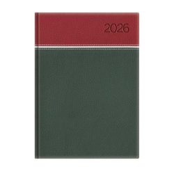 TOPTIMER Naptár, tervező, A5, napi, TOPTIMER, "Young", bordó-fehér-zöld
