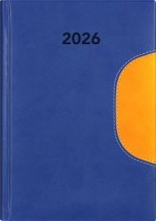 DAYLINER Naptár, tervező, A5, napi, DAYLINER "Memphis", kék-sárga DAYLINER Naptár, tervező, A5, napi, DAYLINER "Memphis", kék-sárga