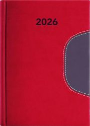DAYLINER Naptár, tervező, A5, napi, DAYLINER "Memphis", piros-szürke DAYLINER Naptár, tervező, A5, napi, DAYLINER "Memphis", piros-szürke