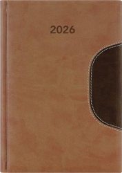 DAYLINER Naptár, tervező, B5, heti, DAYLINER "Memphis", barna-csokoládé DAYLINER Naptár, tervező, B5, heti, DAYLINER "Memphis", barna-csokoládé