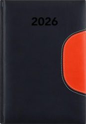 DAYLINER Naptár, tervező, B6, heti, DAYLINER "Memphis", fekete-narancs DAYLINER Naptár, tervező, B6, heti, DAYLINER "Memphis", fekete-narancs