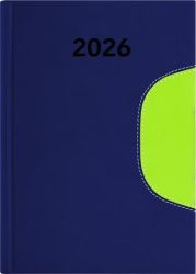 DAYLINER Naptár, tervező, B6, heti, DAYLINER "Memphis", kék-zöld