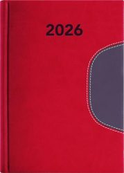 DAYLINER Naptár, tervező, B6, heti, DAYLINER "Memphis", piros-szürke DAYLINER Naptár, tervező, B6, heti, DAYLINER "Memphis", piros-szürke
