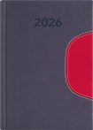   DAYLINER Naptár, tervező, B6, heti, DAYLINER "Memphis", szürke-piros