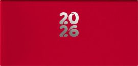 DAYLINER Zsebnaptár, fekvő elrendezésű, DAYLINER, "Pannon", piros DAYLINER Zsebnaptár, fekvő elrendezésű, DAYLINER, "Pannon", piros