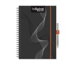 DAYLINER Naptár, tervező, A5, heti, DAYLINER, "InSpiral", fekete-narancs DAYLINER Naptár, tervező, A5, heti, DAYLINER, "InSpiral", fekete-narancs