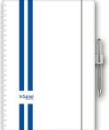 DAYLINER Naptár, tervező, A5, heti, DAYLINER, "InSpiral GT", fehér-kék DAYLINER Naptár, tervező, A5, heti, DAYLINER, "InSpiral GT", fehér-kék