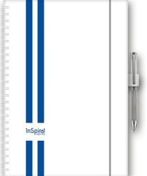 DAYLINER Naptár, tervező, A5, heti, DAYLINER, "InSpiral GT", fehér-kék