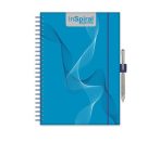 DAYLINER Naptár, tervező, A5, heti, DAYLINER, "InSpiral", kék-kék DAYLINER Naptár, tervező, A5, heti, DAYLINER, "InSpiral", kék-kék