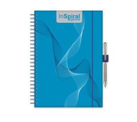 DAYLINER Naptár, tervező, A5, heti, DAYLINER, "InSpiral", kék-kék DAYLINER Naptár, tervező, A5, heti, DAYLINER, "InSpiral", kék-kék