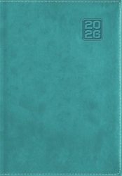 DAYLINER Naptár, tervező, A5, napi, DAYLINER "Square", türkiz DAYLINER Naptár, tervező, A5, napi, DAYLINER "Square", türkiz