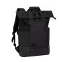   RIVACASE Notebook hátizsák, 15,6", rolltop, 25L, RIVACASE "5321 Dijon", fekete
