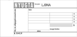 VICTORIA PAPER Nyomtatvány, nyugta 4 soros, 50x2, VICTORIA PAPER "B.15-41", 20 tömb/csomag VICTORIA PAPER Nyomtatvány, nyugta 4 soros, 50x2, VICTORIA PAPER "B.15-41", 20 tömb/csomag