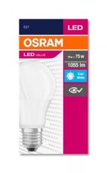 OSRAM LED izzó, E27, gömb, A60, 10W, 1055lm, 4000K (HF), OSRAM "Value" OSRAM LED izzó, E27, gömb, A60, 10W, 1055lm, 4000K (HF), OSRAM "Value"