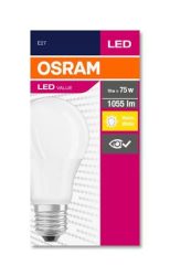 OSRAM LED izzó, E27, gömb, A60, 10W, 1055lm, 2700K (MF), OSRAM "Value" OSRAM LED izzó, E27, gömb, A60, 10W, 1055lm, 2700K (MF), OSRAM "Value"