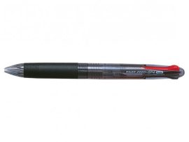 PILOT Golyóstoll, 0,25 mm, nyomógombos, fekete tolltest, PILOT "Feed GP4", négyszínű