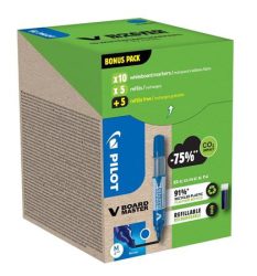 PILOT Táblamarker, 2,3 mm, kúpos, PILOT "V-Board Master, Bonus Pack", kék + betét PILOT Táblamarker, 2,3 mm, kúpos, PILOT "V-Board Master, Bonus Pack", kék + betét