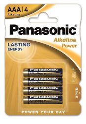 PANASONIC Elem, AAA mikro, 4 db, PANASONIC "Alkaline power" PANASONIC Elem, AAA mikro, 4 db, PANASONIC "Alkaline power"