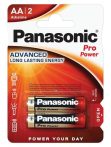 PANASONIC Elem, AA ceruza, 2 db, PANASONIC "Pro power" PANASONIC Elem, AA ceruza, 2 db, PANASONIC "Pro power"
