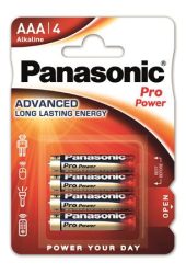 PANASONIC Elem, AAA mikro, 4 db, PANASONIC "Pro power" PANASONIC Elem, AAA mikro, 4 db, PANASONIC "Pro power"