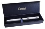   PENTEL Zseléstoll, 0,35 mm, rotációs, ezüst tolltest, PENTEL "EnerGel BL-2007" kék