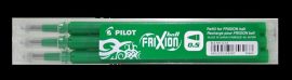 PILOT Rollertoll betét, 0,25 mm, törölhető, PILOT "Frixion Ball/Clicker", zöld