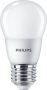   PHILIPS LED izzó, E27, kis gömb, P48, 7W, 806lm, 2700K, PHILIPS "CorePro"