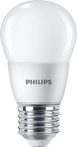 PHILIPS LED izzó, E27, kis gömb, P48, 7W, 806lm, 2700K, PHILIPS "CorePro" PHILIPS LED izzó, E27, kis gömb, P48, 7W, 806lm, 2700K, PHILIPS "CorePro"