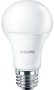   PHILIPS LED izzó, E27,gömb, 10W, 1055lm, 230V, 4000K, A60, PHILIPS "CorePro"