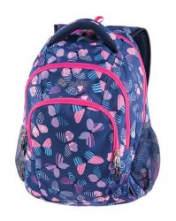 PULSE Hátizsák, média csatlakozóval, PULSE "Teens Blue Butterfly" PULSE Hátizsák, média csatlakozóval, PULSE "Teens Blue Butterfly"