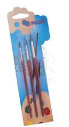 PULSE Ecsetkészlet, no 2-6-10, fa, PULSE, kerek PULSE Ecsetkészlet, no 2-6-10, fa, PULSE, kerek