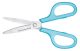 PLUS Olló, általános, 17,5 cm, PLUS "Fitcut Curve", világoskék