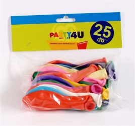 . Léggömb, 26 cm, vegyes szín . Léggömb, 26 cm, vegyes szín