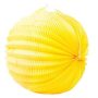 . Lampion, kerek, 22 cm, sárga