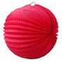 . Lampion, kerek, 22 cm, piros