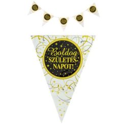 . Zászló, 3,6 m, műanyag, "Boldog Szülinapot", elegáns . Zászló, 3,6 m, műanyag, "Boldog Szülinapot", elegáns