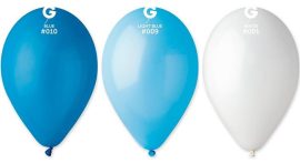 . Léggömb, vegyes fiús színek, 26 cm, kék . Léggömb, vegyes fiús színek, 26 cm, kék