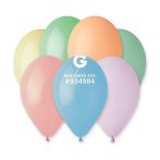 . Léggömb, 26 cm, vegyes pasztel színekben . Léggömb, 26 cm, vegyes pasztel színekben