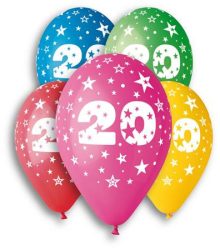 . Léggömb, 26 cm, számos, 20 . Léggömb, 26 cm, számos, 20