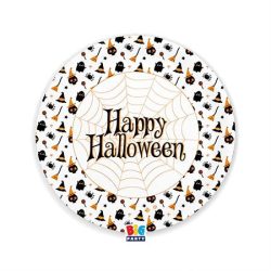 . Tányér, papír, 22 cm, "Halloween" . Tányér, papír, 22 cm, "Halloween"