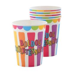 . Pohár, papír, 2,5 dl, "Boldog születésnapot", csíkos-pöttyös . Pohár, papír, 2,5 dl, "Boldog születésnapot", csíkos-pöttyös